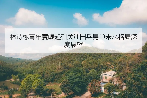 林诗栋青年赛崛起引关注国乒男单未来格局深度展望